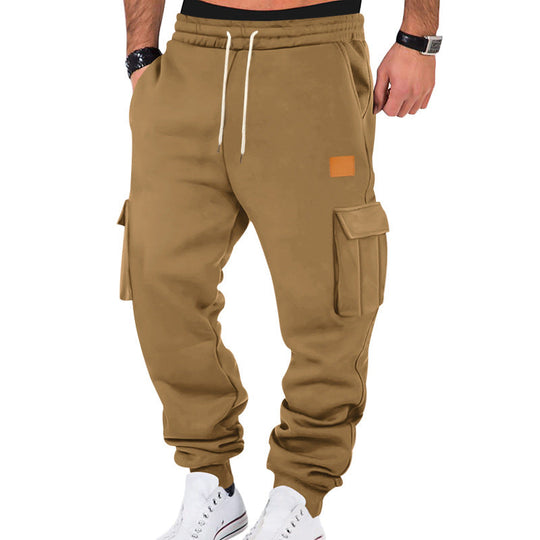 Herren Cargo-Sweatpants mit praktischen Seitentaschen und elastischem Bund