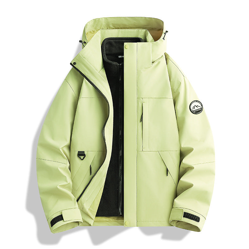 Damen Wasserabweisender Parka mit abnehmbarer Fleece-Innenjacke und Kapuze Shop Nory