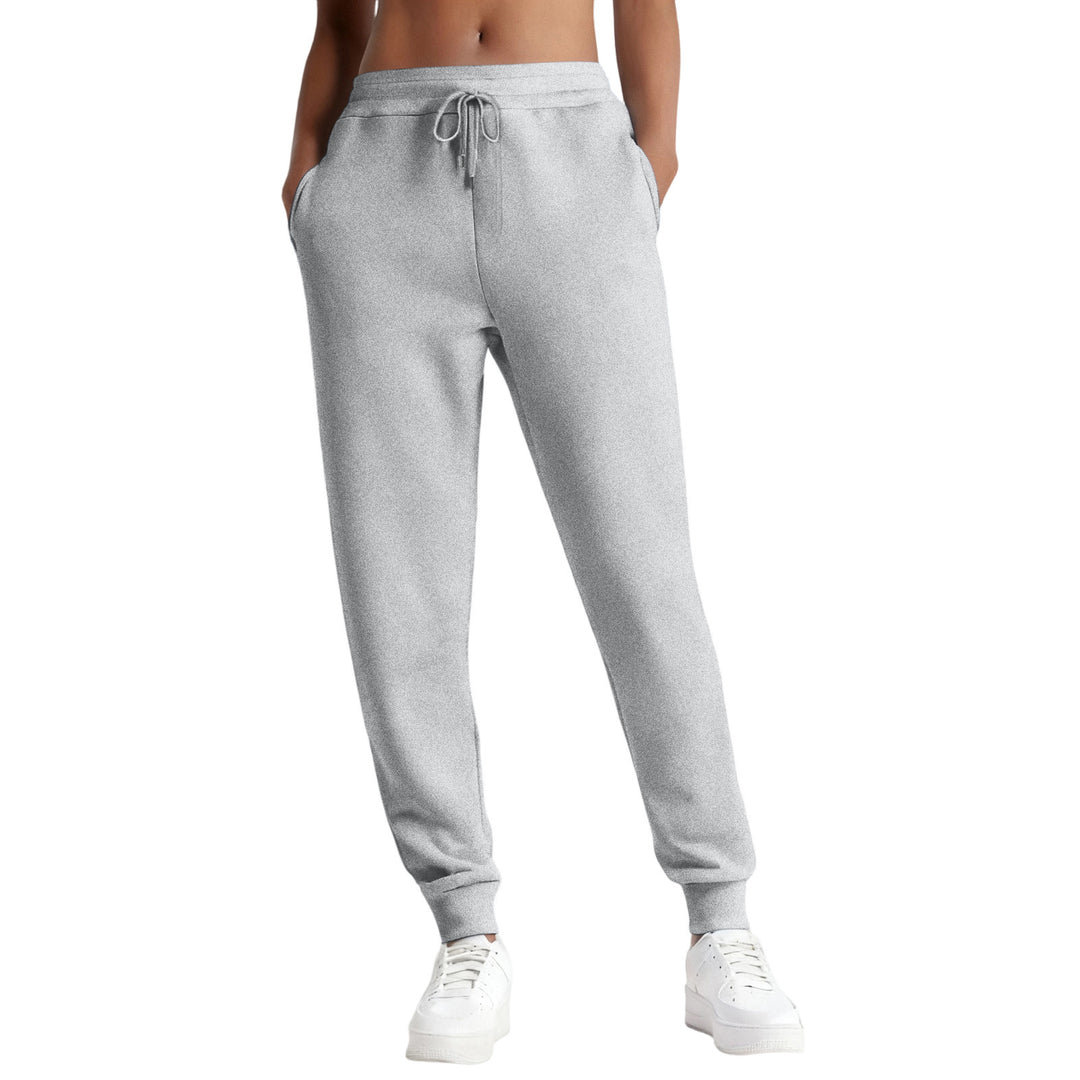 Damen nan schmale High‑Waist Sweat-Jogginghose mit hohem Komfortbund, verstellbarem Kordelzug und elastischen Knöchelbündchen Shop Nory