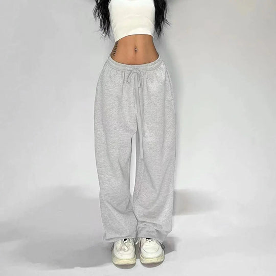 Damen nan weit geschnittene Loungehose mit hohem Bund extra weitem Bein und Tunnelzug Shop Nory