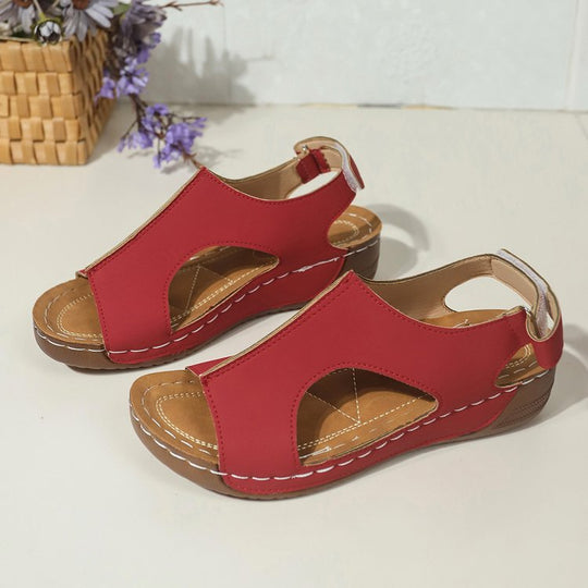 Damen Sportlich-elegante Komfort-Sandalen mit gepolstertem Fußbett und verstellbaren Klettverschlüssen Shop Nory