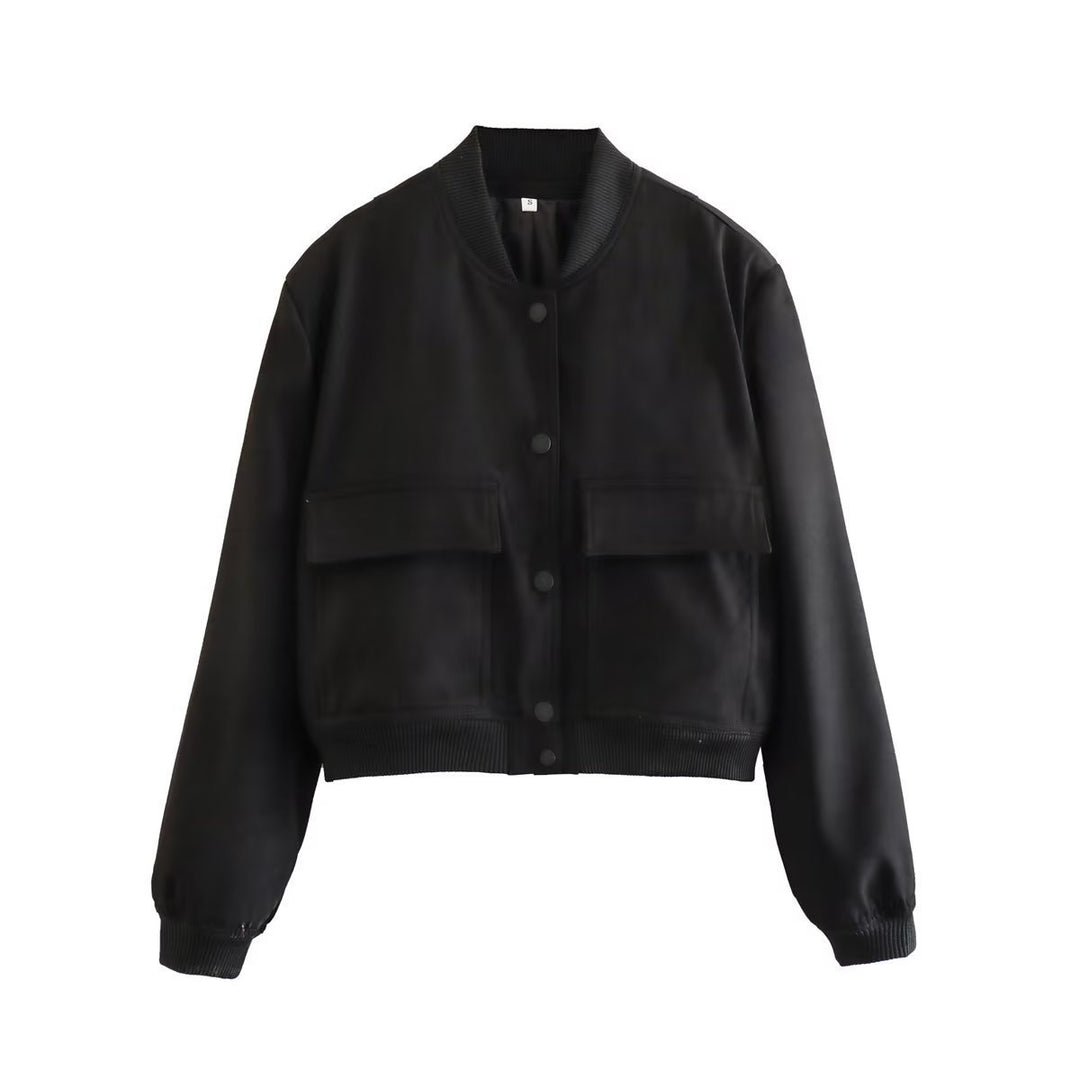 Damen Kurzblouson im Utility‑Stil mit Klappentaschen und Rippbündchen Shop Nory
