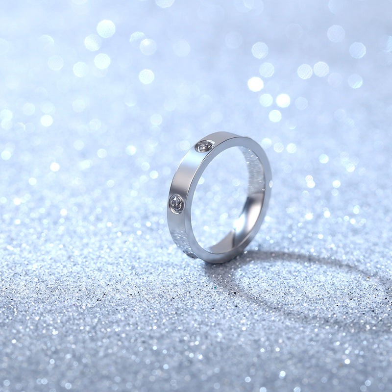 Damen Eleganter und zeitloser Ring mit funkelnden Kristallen Shop Nory