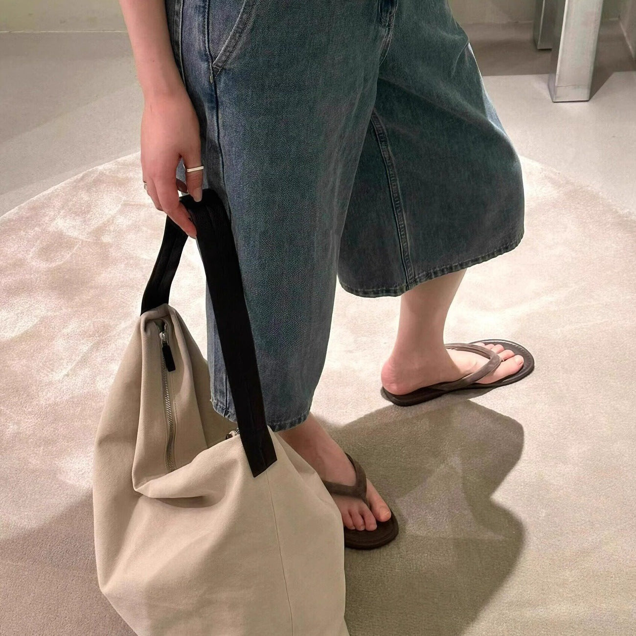 Damen Fußbett Flip-Flops mit rutschfester Sohle und anatomischer Passform
