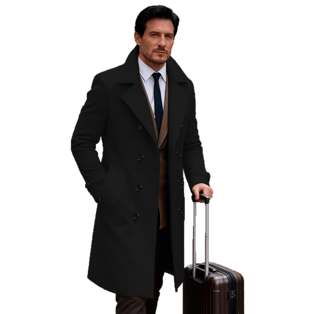 Herren eleganter Doppeltunnelmantel