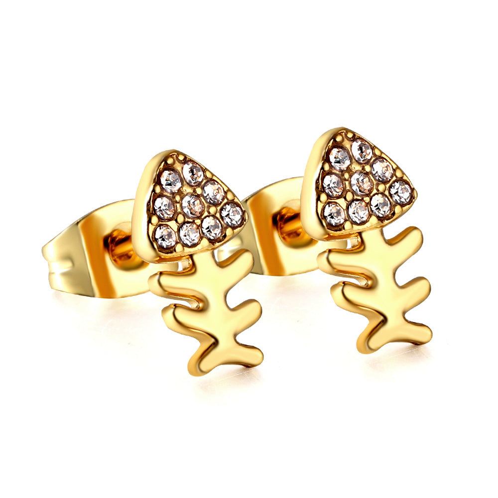 Damen Ohrstecker mit funkelnden Kristallen und elegantem Blattdesign Shop Nory