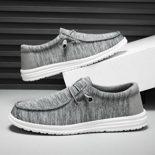 Herren atmungsaktive Mokassin‑Slipper aus Strick mit Memory‑Fußbett und rutschfester EVA‑Laufsohle Shop Nory