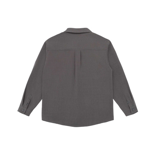 Unisex Leichte Hemdjacke im Overshirt-Stil aus Leinen-Baumwollmix mit Brusttasche und gerundetem Saum Shop Nory