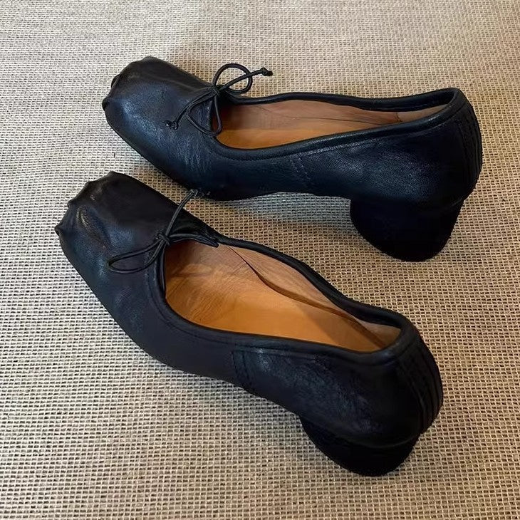 Damen Bequeme Ballerinas mit besonderem Zehendesign