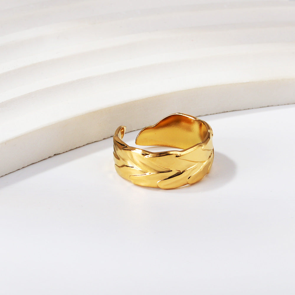 Damen stilvoller, eleganter Ring mit geschwungenem Design Shop Nory