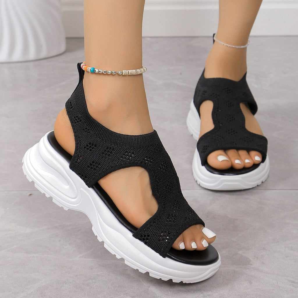 Damen Komfortable Sportsandalen mit atmungsaktivem Obermaterial und rutschfester Sohle
