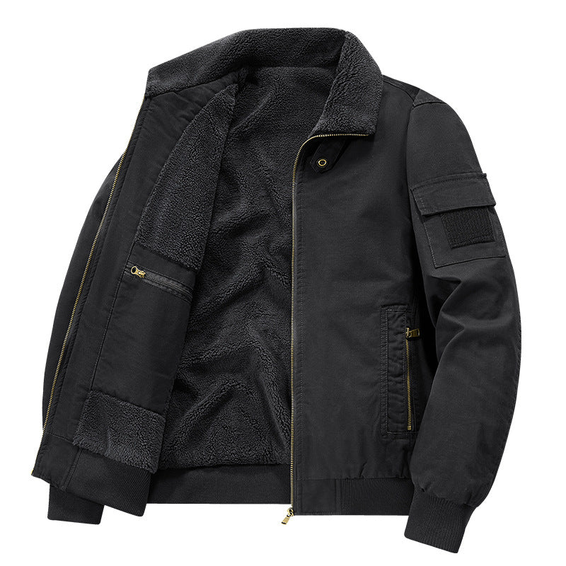 Herren Stylische Übergangsjacke mit Teddyfutter Shop Nory