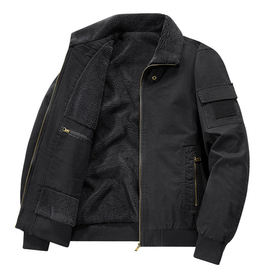 Herren Stylische Übergangsjacke mit Teddyfutter Shop Nory
