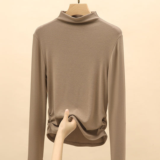 Damen Elegantes Langarmshirt mit hochgeschlossenem Kragen Shop Nory 1787620449