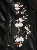 Vegan-Lederjacke - Nieten Design - Reißverschlussdetails - Klassischer Biker Stil