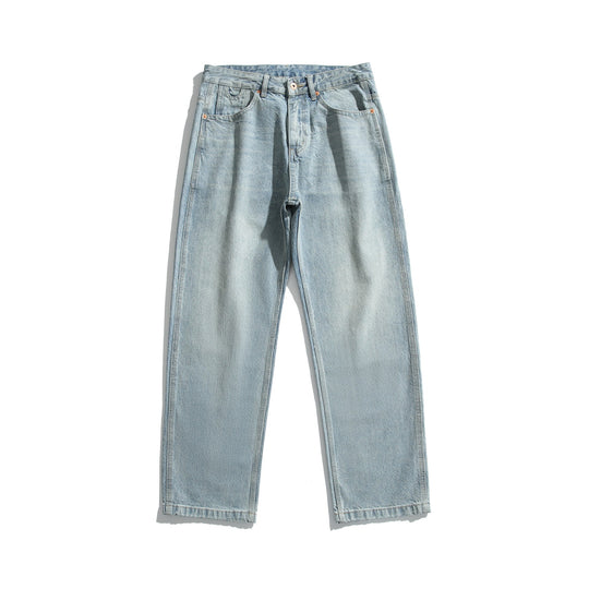Damen Gerade geschnittene Jeans mit hoher Taille und relaxed Fit aus leichtem Denim Shop Nory