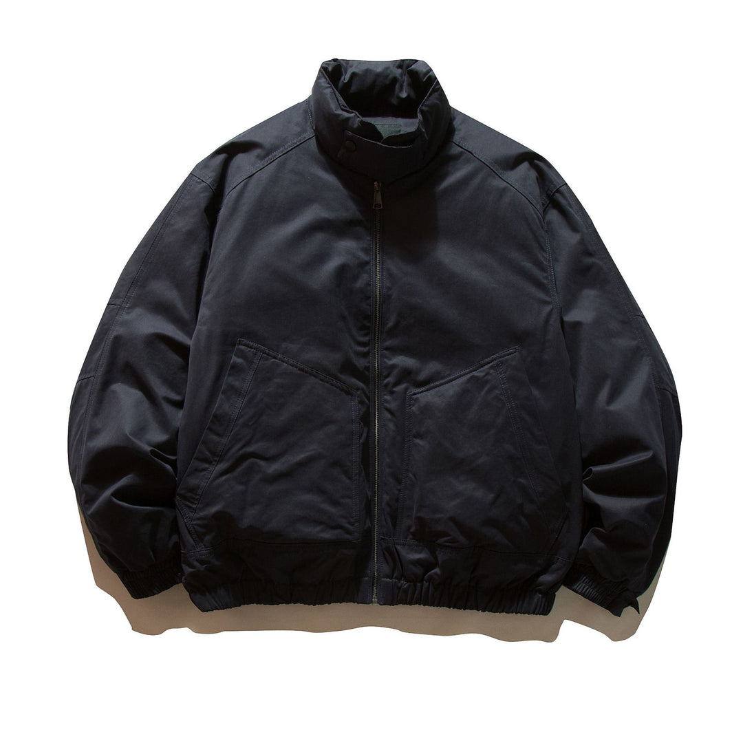 Herren wattierte Bomberjacke mit hohem Stehkragen und elastischem Saum Shop Nory