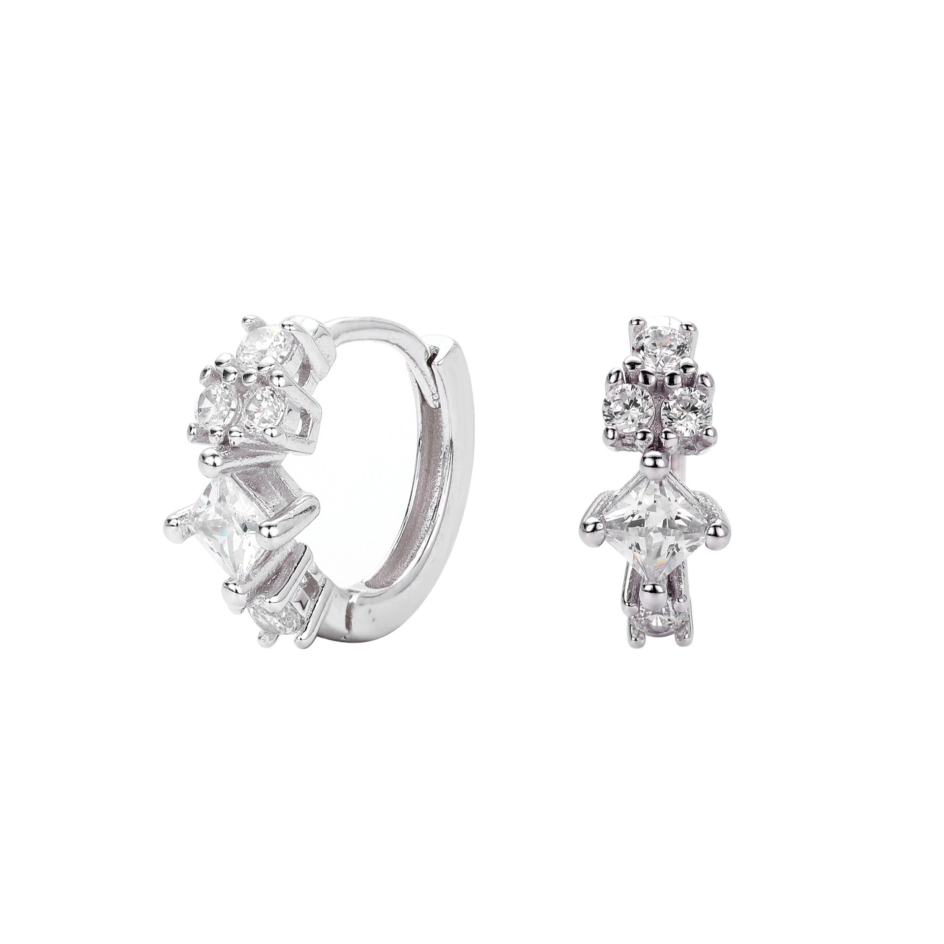 Damen Elegante Ohrringe mit funkelnden Zirkonia und hochwertigem 925 Sterling Silber Shop Nory