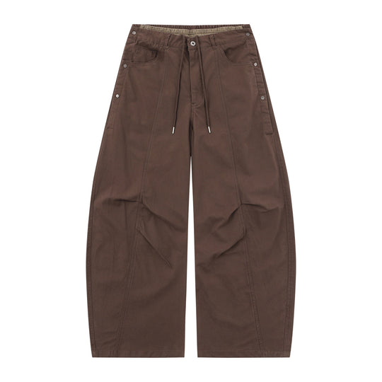 Damen Weite Culotte-Hose mit elastischem Tunnelzugbund und Cargo-Details Shop Nory