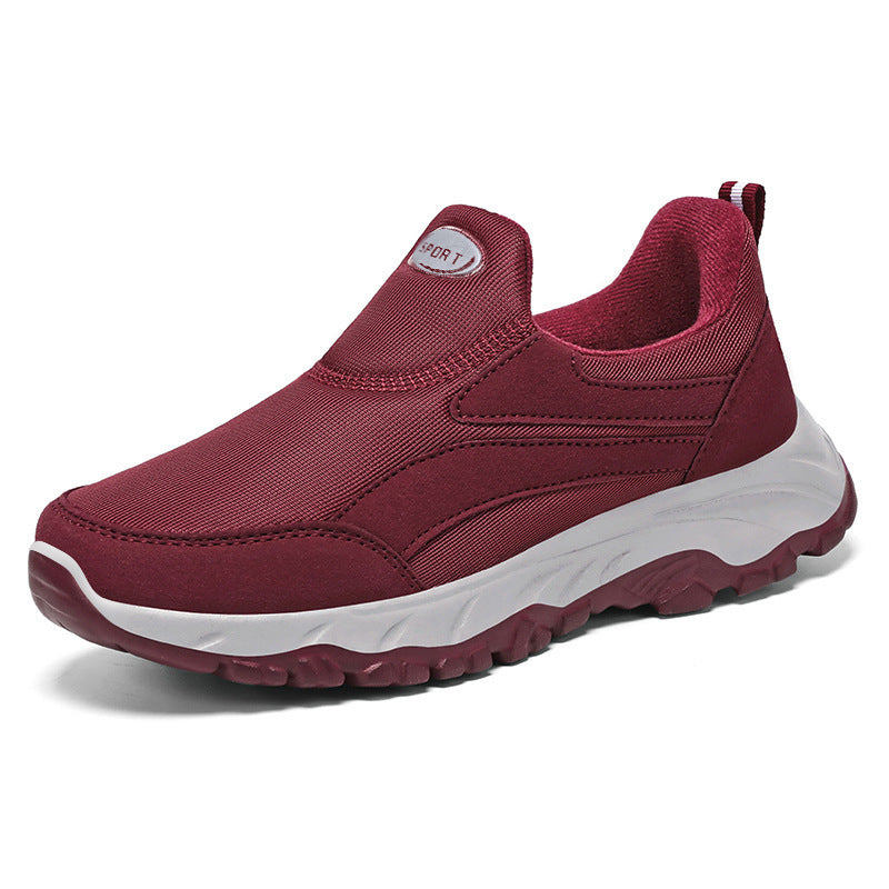 Damen nan sportlicher Slip-On Trekking-Sneaker mit atmungsaktivem Textiloberteil, elastischem Einstieg und profiliertem Outdoor-Laufsohle Shop Nory
