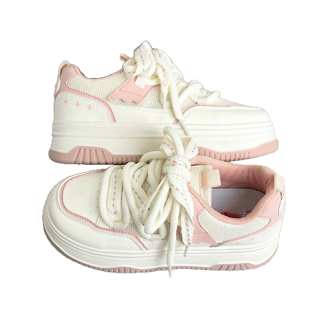 Damen Sportliche Sneaker mit dicker Sohle Shopnory
