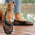 Damen Elegante und luftige Netz-Slipper