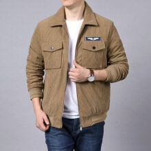 Herren Cord‑Workerjacke im Hemdjacken‑Look mit Brustpattentaschen und Reißverschluss Shop Nory