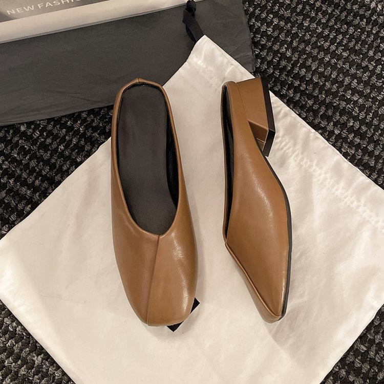 Damen elegante Mules mit modernem spitz zulaufendem Design