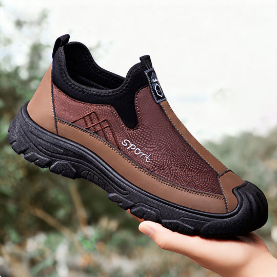 Herren nan robuster Slip-On Arbeitssneaker mit verstärkter Zehenkappe, rutschfester Profilsohle und elastischem Einstieg Shop Nory