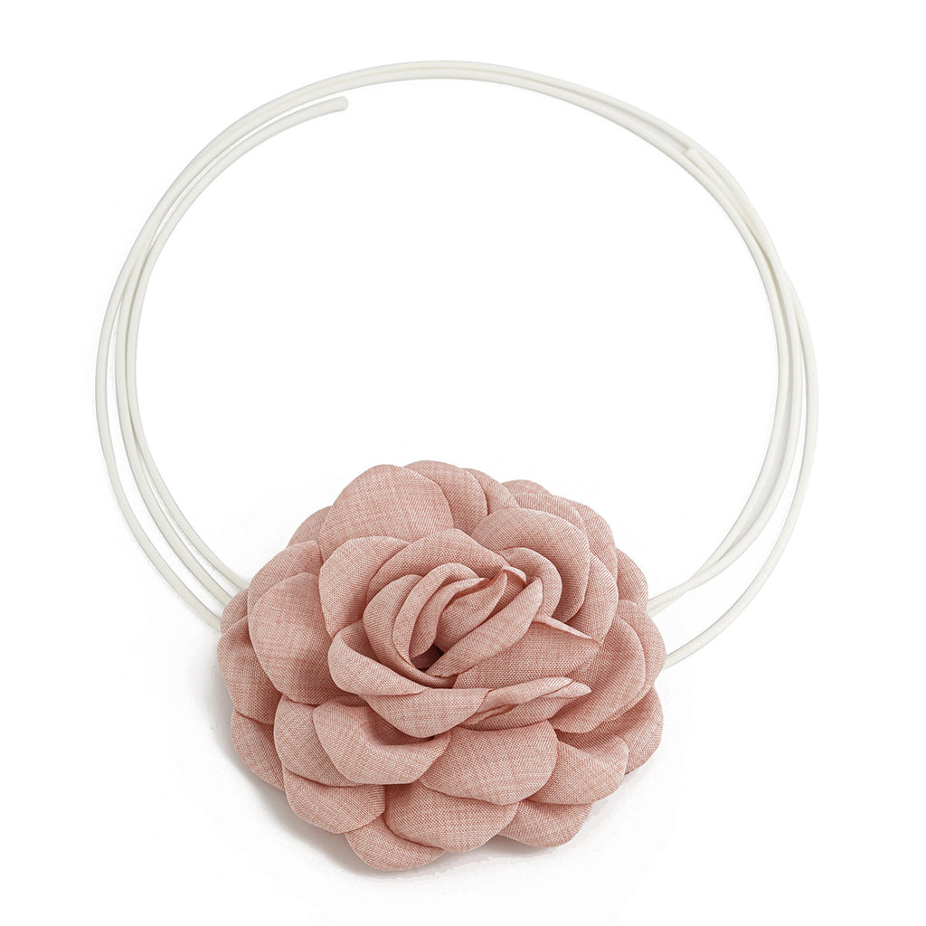 Damen Ohrringe mit floralen Stoffmotiven