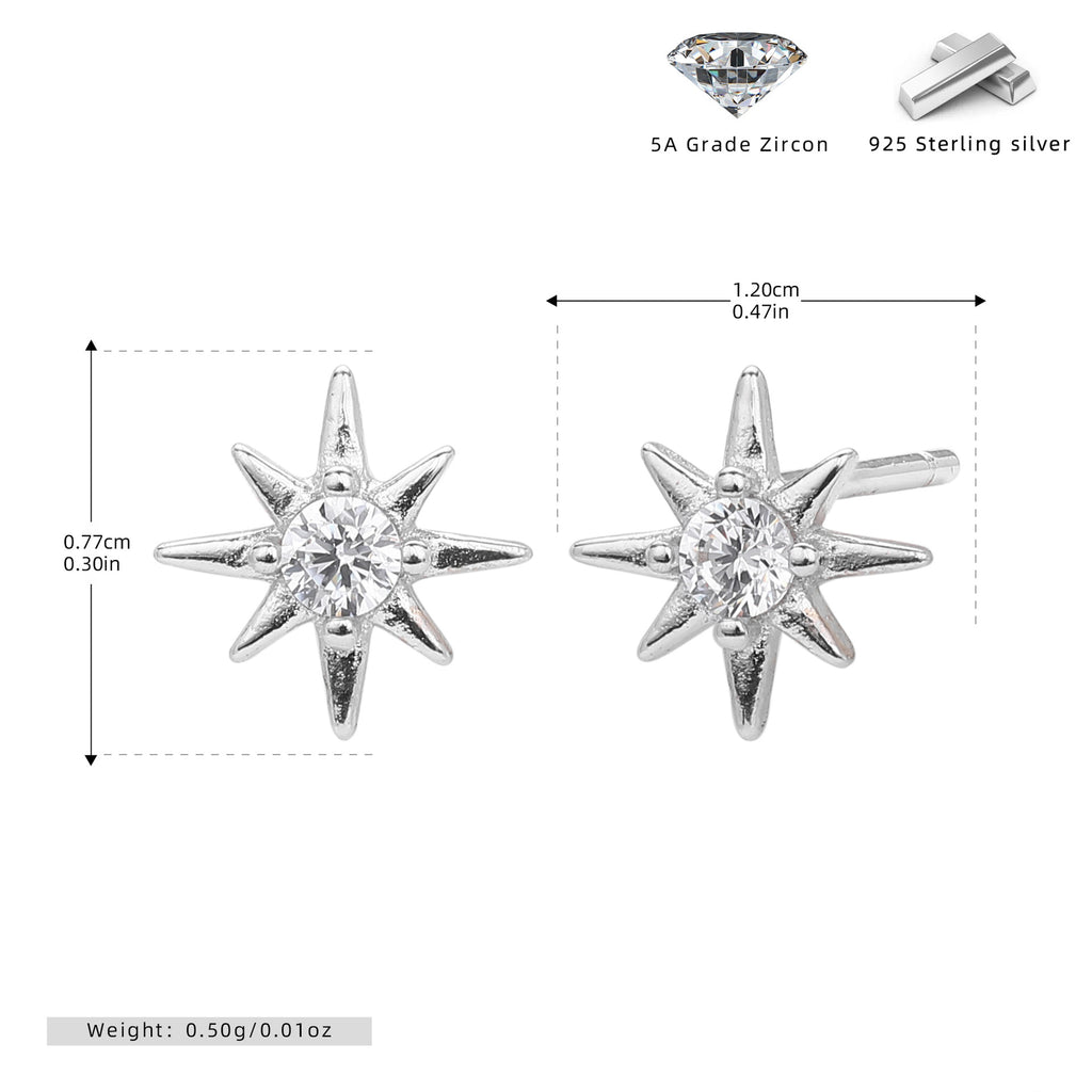Damen Ohrstecker mit strahlendem Sternendesign Shop Nory