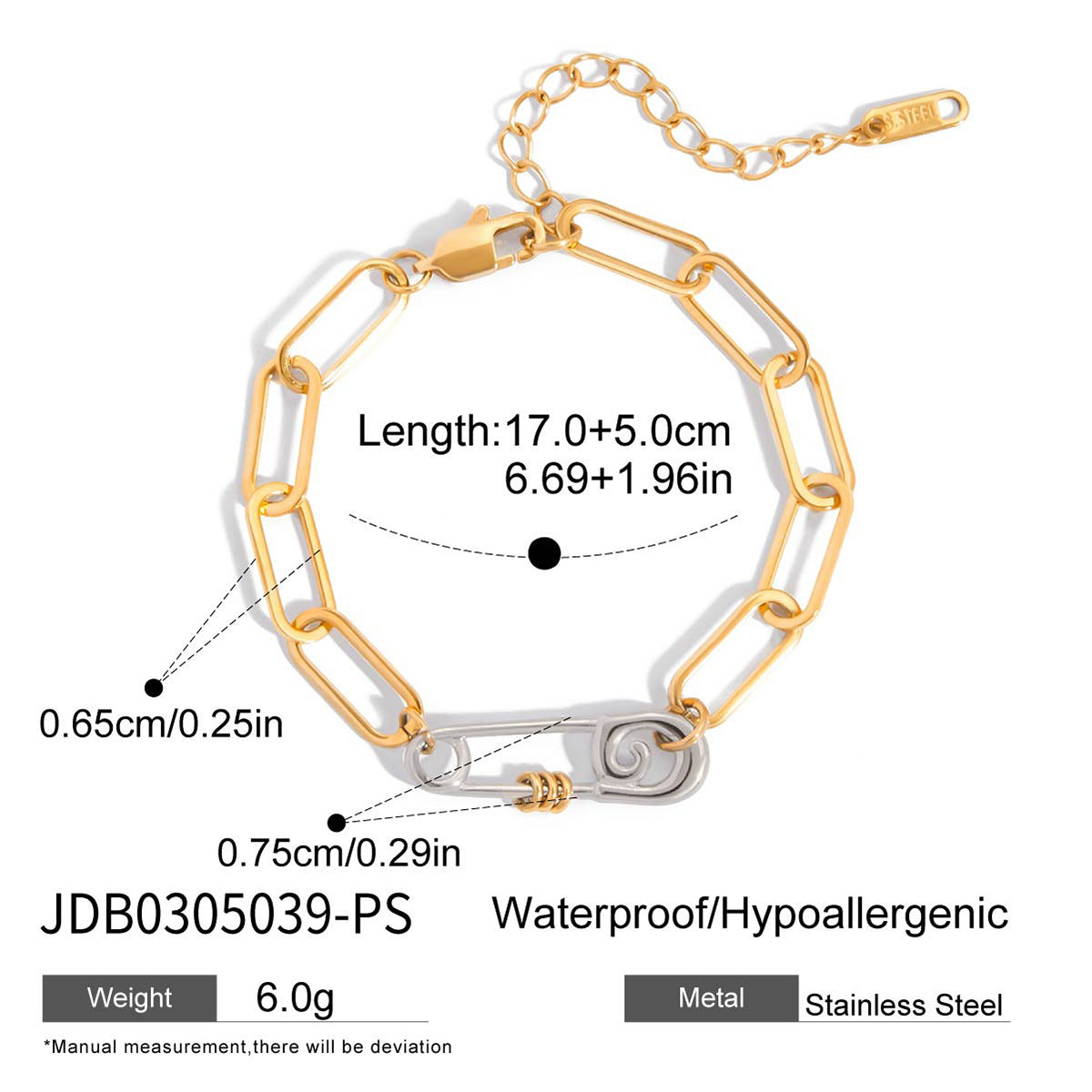 Damen Edelstahlarmband mit wasserfestem und hypoallergenem Design Shop Nory