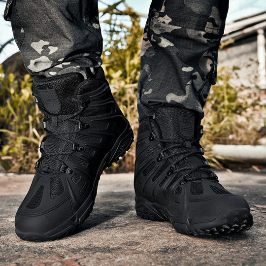 Herren taktische Schuhe mit hoher Knöchelsupport und rutschfester Sohle