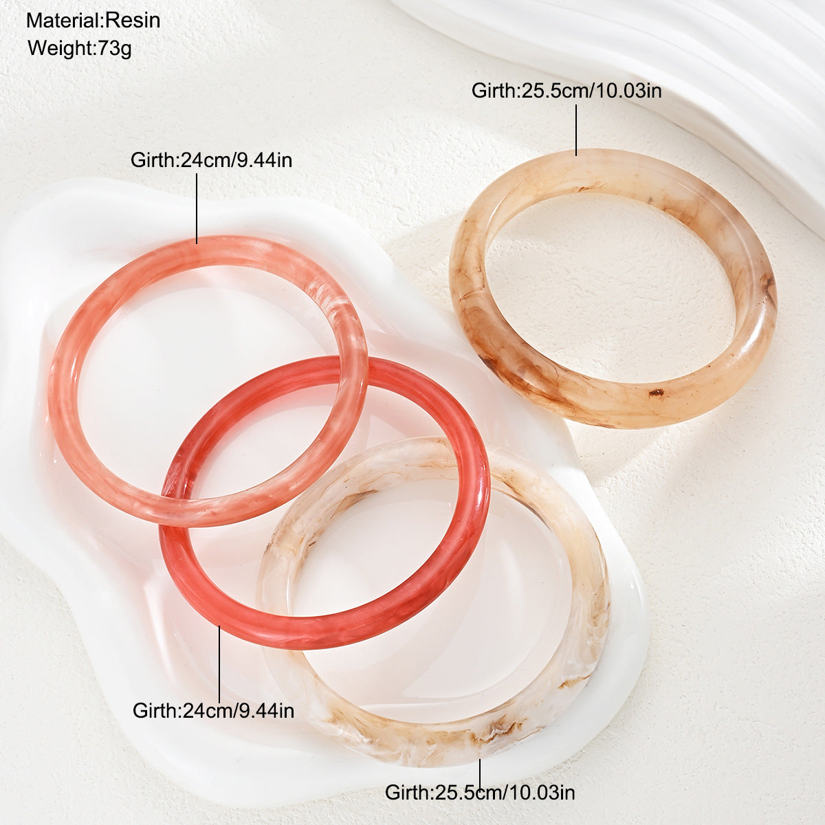 Damen Armband-Set mit stilvollen, transparenten Designs Shop Nory