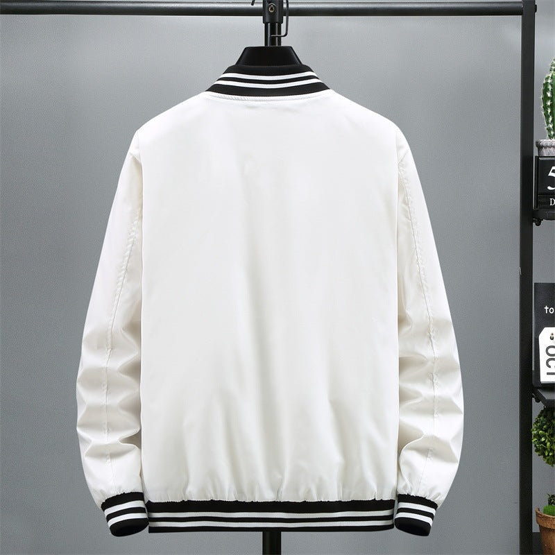 Herren Modische Bomberjacke mit Kontraststreifen Shop Nory
