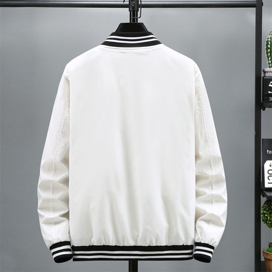 Herren Modische Bomberjacke mit Kontraststreifen Shop Nory
