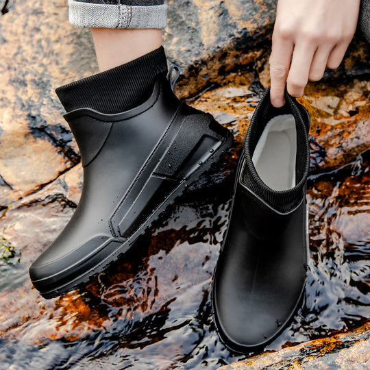 Herren Wasserdichte Gummi-AnklShop Noryoots im Chelsea-Stil mit rutschfester Profillaufsohle Shop Nory