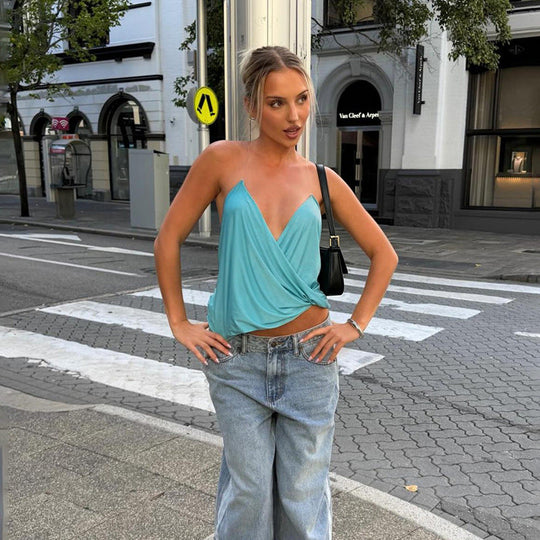 Damen Wickeltop