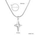 Damen Halskette mit trendigem Kreuzanhänger aus hochwertigem Edelstahl Shop Nory