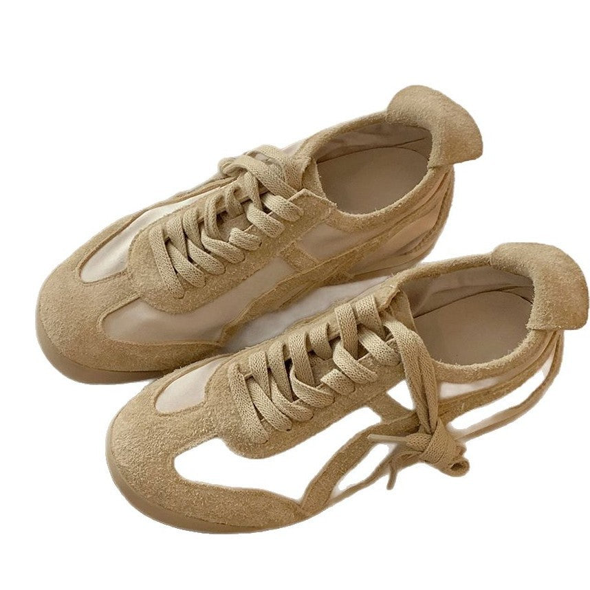 Damen modische Sneakers mit hochwertigem Wildleder und atmungsaktiver Konstruktion