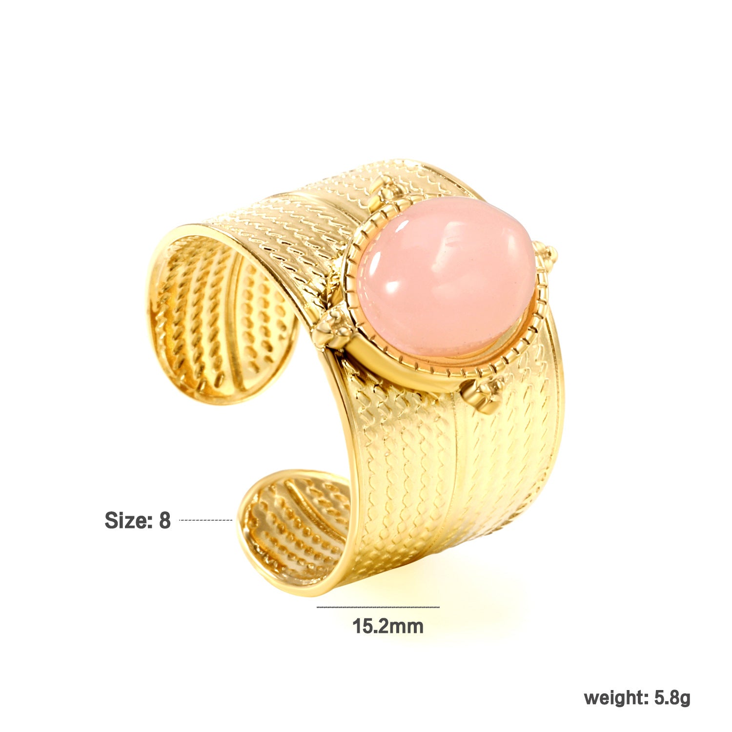 Damen offener Ring mit kunstvollen Steinen Shop Nory