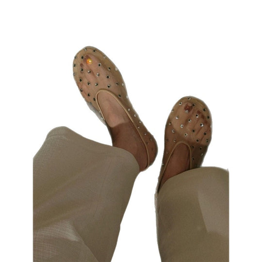 Damen Mesh‑Mules mit Schmucknieten und gepolstertem Komfortfußbett Shop Nory