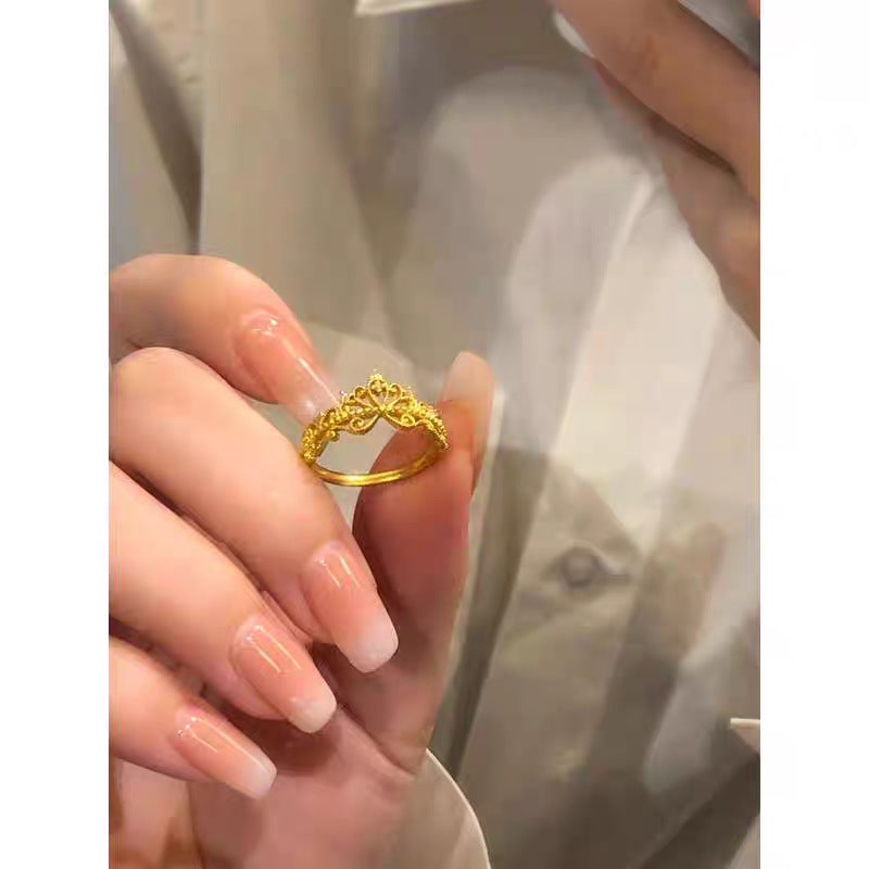 Damen Eleganter Krone-Stil Verstellbarer Ring Shop Nory