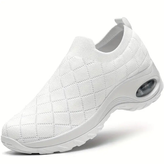 Damen Slip-On Strick-Sneaker mit Luftkissen und dämpfender Plateausohle Shop Nory