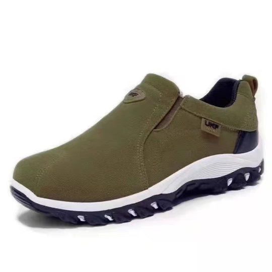 Herren dezenten wasserabweisenden Wildleder-Slipper mit griffiger Outdoor-Laufsohle Shop Nory