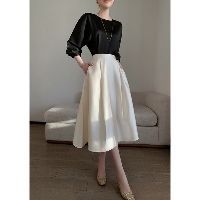 Damen Elegante und fließende Midikleid Shop Nory