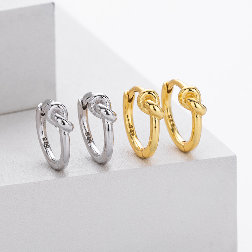 Damen Creolen mit elegantem Knotendesign Shop Nory