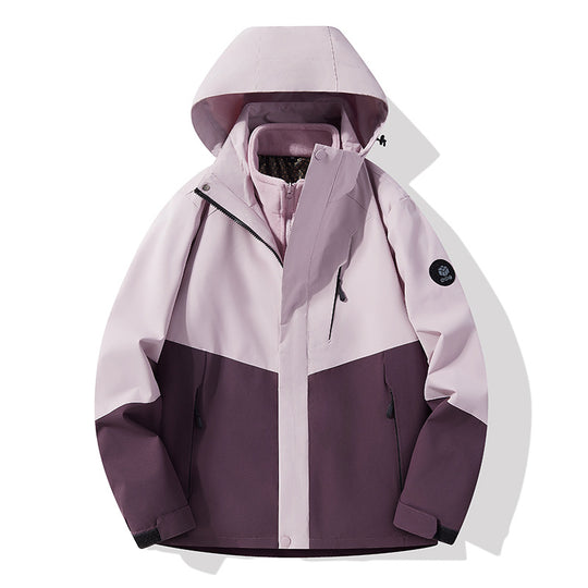 Herren dreilagige atmungsaktive Softshell-Trekkingjacke mit integriertem Fleecekragen und verstellbarer Kapuze Shop Nory