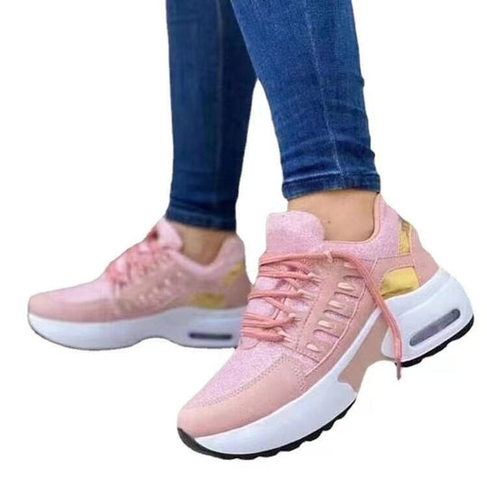 Damen Chunky-Plateau-Sneaker mit luftgepolsterter Sohle und atmungsaktivem Mesh-Obermaterial Shop Nory