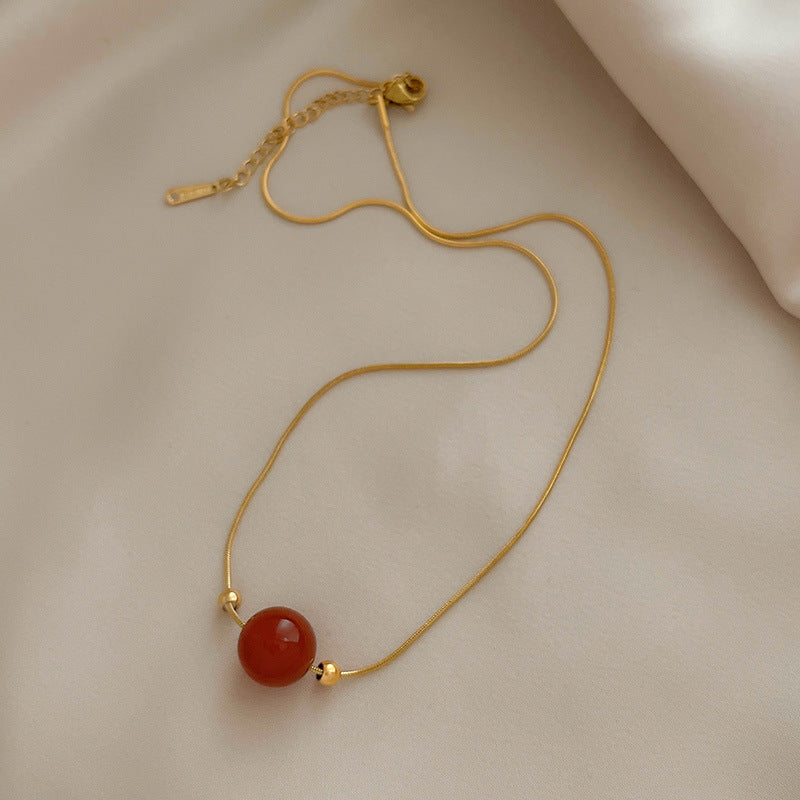 Damen Klassische Gold Anhänger Halskette Shop Nory